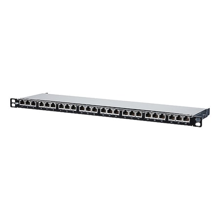 Metz Connect Patch Panel, Black, 0.88" H, 18.99" W 130854C-29-E