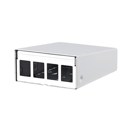 Metz Connect RJ45 Housing, White, 1.718" H, 3.346" W 130861-0402KE