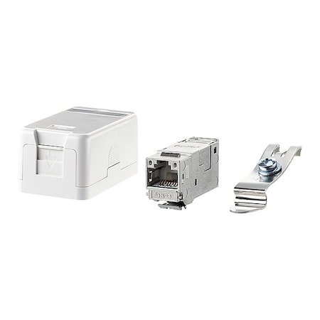 Metz Connect RJ45 Keystone, White, 1.181" H, 1.457" W 130910D1APLKE