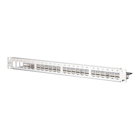 Metz Connect Patch Panel, 1.75" H, 19" W 130921-00-E