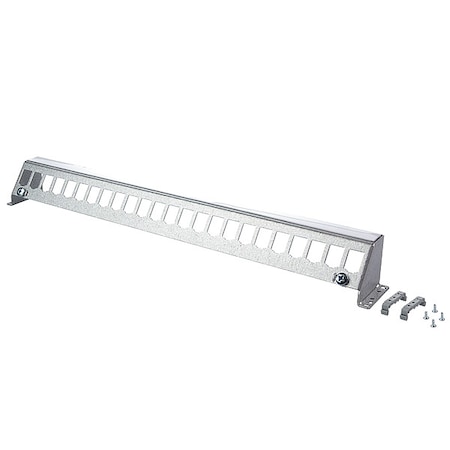 Metz Connect Patch Panel, Gray, 2.05" H, 19.37" W 130927-2400-E