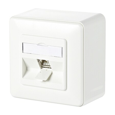 Metz Connect Wall Outlet, White, 3.368" H, 3.368" W 130B11D10002-E