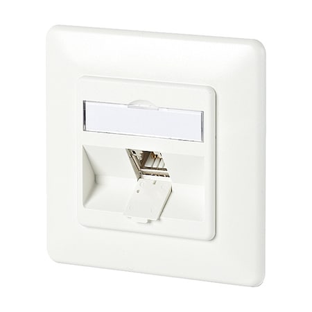 Metz Connect Wall Outlet, White, 3.169" H, 3.169" W 130B11D11002-E