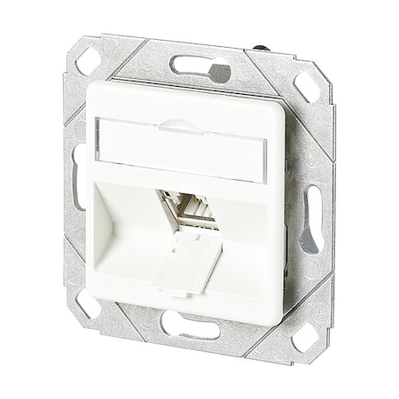Metz Connect Wall Outlet, White, 2.752" H, 2.752" W 130B11D11102-E