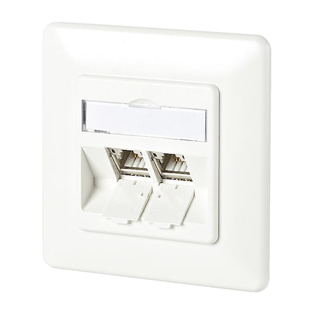 Metz Connect Wall Outlet, White, 3.169" H, 3.169" W 130B11D21002-E