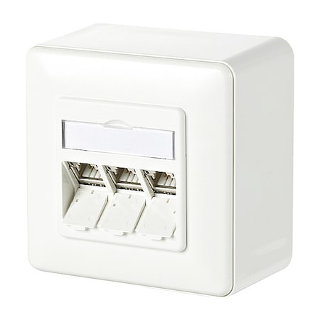 Metz Connect Wall Outlet, White, 3.368" H, 3.368" W 130B11D30002-E