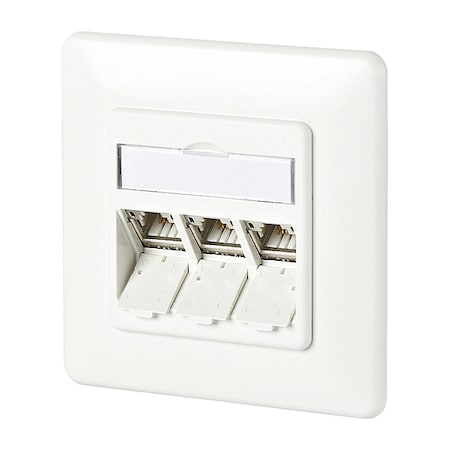 Metz Connect Wall Outlet, White, 3.169" H, 3.169" W 130B11D31002-E