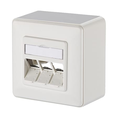 Metz Connect Wall Outlet, White, 3.346" H, 3.346" W 130B20D30002KE