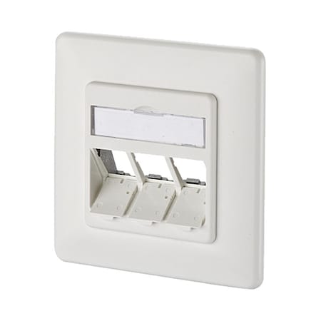 Metz Connect Wall Outlet, White, 3.165" H, 3.165" W 130B20D31002KE