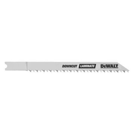 Dewalt 4" 10 TPI U- Shank Laminate Down Cutting Wood Cutting Cobalt Steel Jig Saw Blade, PK5 DW3712-5