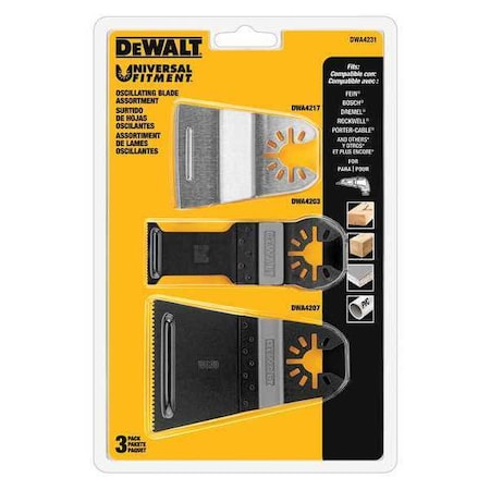 Dewalt Oscillating 3-Pc. Scr Plng Cut Wide Cut DWA4231