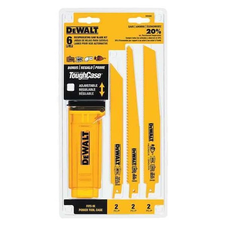 Dewalt Piece Bi-Metal Reciprocating Saw Blade Set with