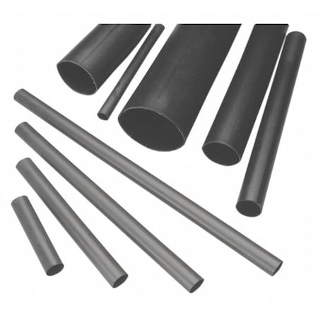 Burndy Heat Shrink Tube, Thin Wall, 2:1 I.D. Shrink Ratio, 25 ft HSC12T300PF