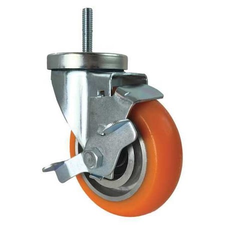 Cc Apex Swivel Stem Caster, Threaded, SideStrap, 4" CDP-Z-66