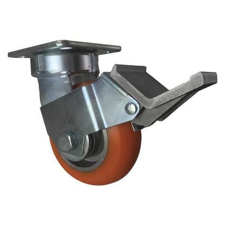 Cc Apex Swivel Plate Caster, w/Brake, Pedal, 5" CDP-Z-23