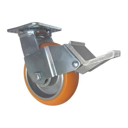 Cc Apex Swivel Plate Caster, w/Brake, CC Apex, 6" CDP-Z-31