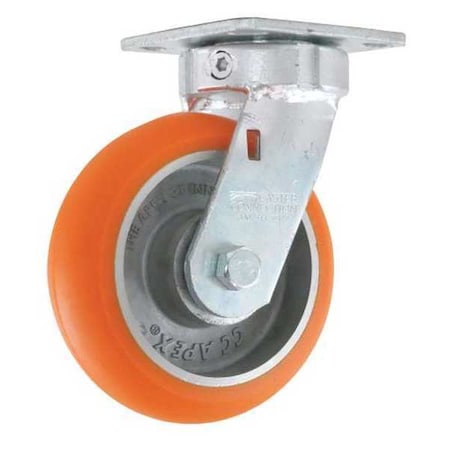 Cc Apex Swivel Plate Caster, Load Rating 1000, 6" CDP-Z-33