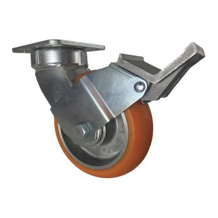 Cc Apex Swivel Plate Caster, w/Brake, CC Apex, 6" CDP-Z-38