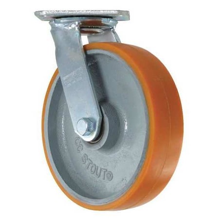 Cc Stout Swivel Plate Caster, CC Stout, 8" CDP-Z-171