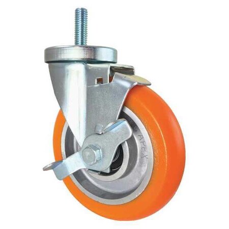 Cc Apex Swivel Stem Caster, w/Brake, Side Strap, 5" CDP-Z-118