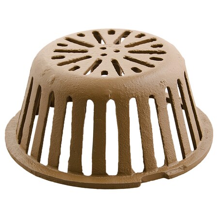 Jay R. Smith Manufacturing Roof Drains Dome Strainer, cast iron, 9-3/4", Screw, 9 7/8 in 1310CID