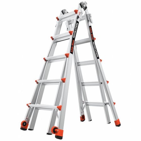Little Giant Ladders Multipurpose Ladder, Not Available, Aluminum, 300 lb Load Capacity 13122-001