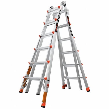Little Giant Ladders Multipurpose Ladder, Not Available, Aluminum, 300 lb Load Capacity 13126-801