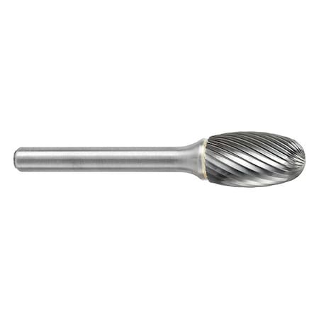 Sgspro Carbide Bur, Oval, 1/8in., Single Cut 13150