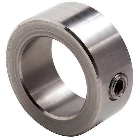 CLIMAX METAL PRODUCTS Shaft Collar, Set Screw, 1Pc, 7/16 In, SS C-043-S