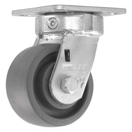 Cc Nylex Swivel Plate Caster, CC Nylex, Gray, 4" CDP-Z-191
