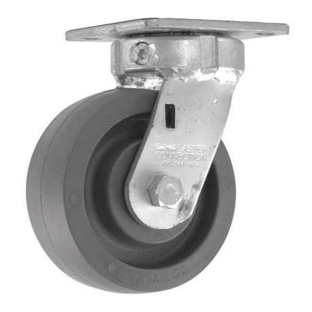 Cc Nylex Swivel Plate Caster, CC Nylex, Gray, 5" CDP-Z-203