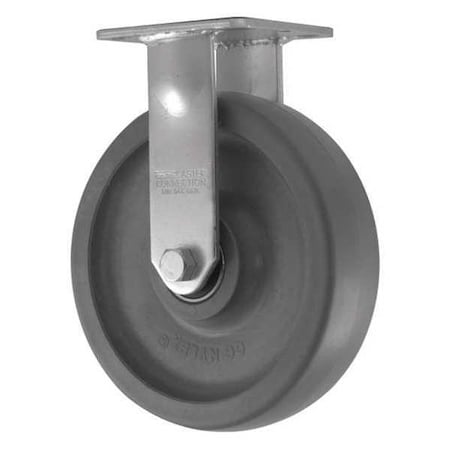 Cc Nylex Rigid Plate Caster, CC Nylex, 8", Wheel Dia.: 4" CDP-Z-227