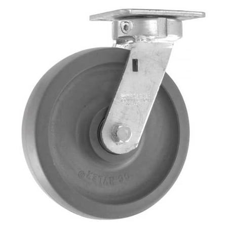 Cc Nylex Swivel Plate Caster, CC Nylex, Gray, 8", Number of Wheels: 1 CDP-Z-229