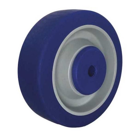 Cc Crest Caster Wheel, Blue TPR Rubber, 4" CDP-Z-235
