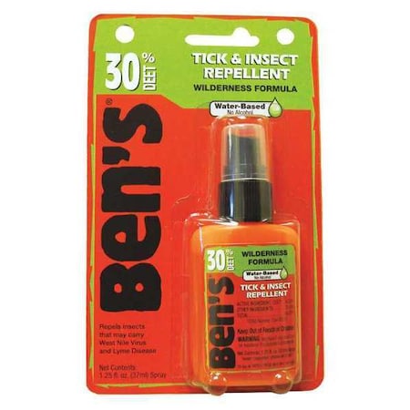 Bens Insect Repellant, Pump, 1.25 oz., PK12 0006-7190