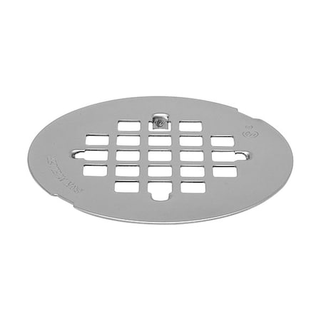 Zoro Select Shower Drain Grid, Snap In, SS 133-901