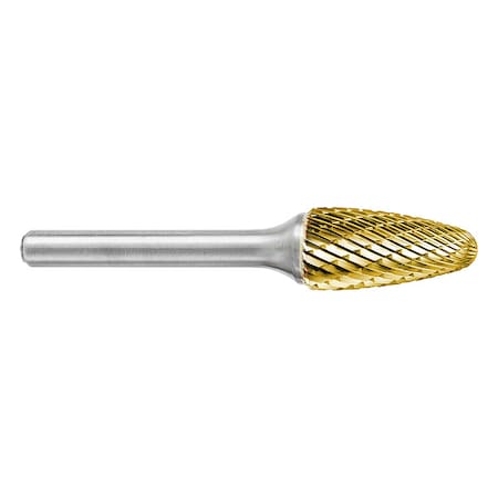 Sgspro Carbide Bur, Tree Pointed, 1/4in, Deep Dbl 13385