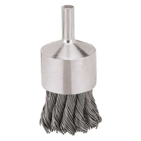 Dewalt 1" x 1/4" HP .020 Carbon Knot Wire End Brush Bulk, PK12 DW4902B