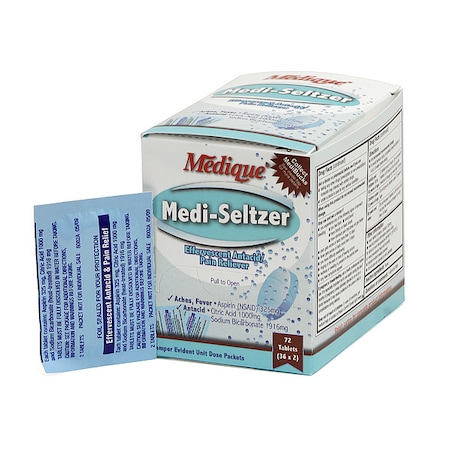 Medique Buffered Aspirin and Antacid, Tablet, PK72 13524