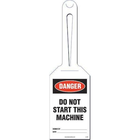 Idesco Safety Do not Start Loop Safety Tag, PK10 KML306A