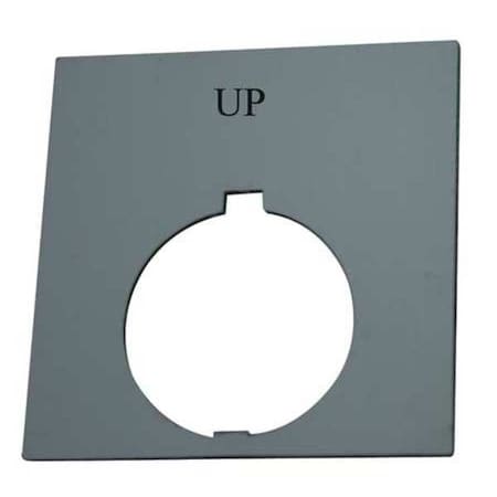 Eaton Legend Plate, Square, Up, Black HT8SP35