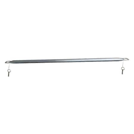 Zoro Select Middle Hang Bar 60"L, Chrome 5CHV6