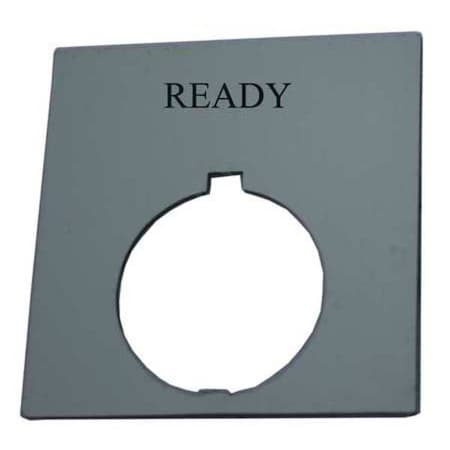 Eaton Legend Plate, Square, Ready, Black HT8SP86