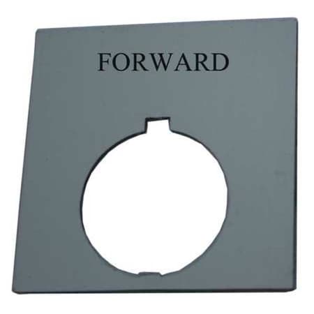 Eaton Legend Plate, Square, Forward, Black HT8SP15