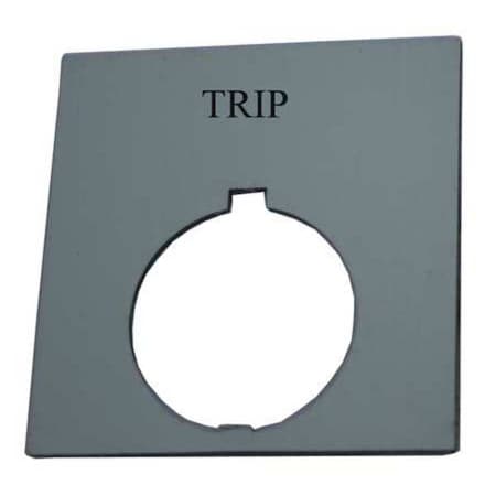 Eaton Legend Plate, Square, Trip, Black HT8SP84