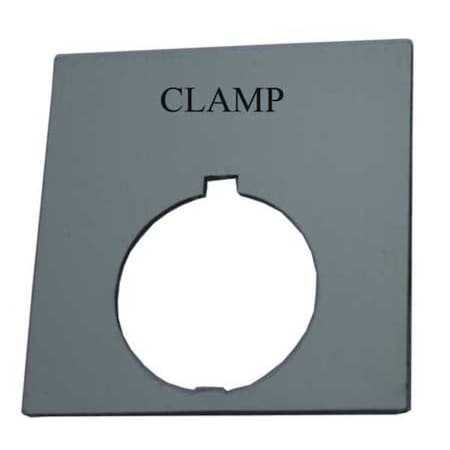 Eaton Legend Plate, Square, Clamp, Black HT8SP90