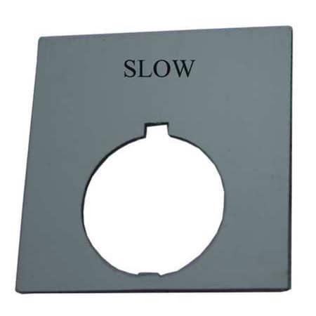 Eaton Legend Plate, Square, Slow, Black HT8SP32