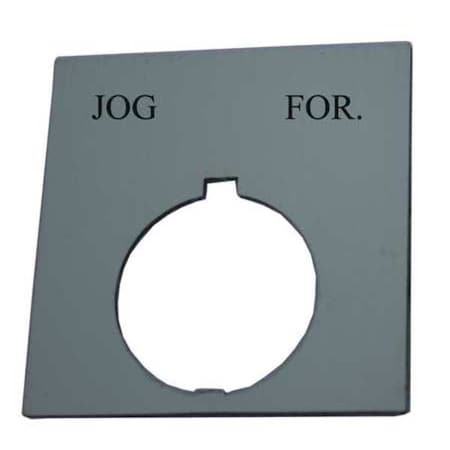 Eaton Legend Plate, Square, Jog-For, Black HT8SP20