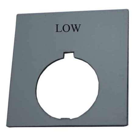 Eaton Legend Plate, Square, Low, Black HT8SP22