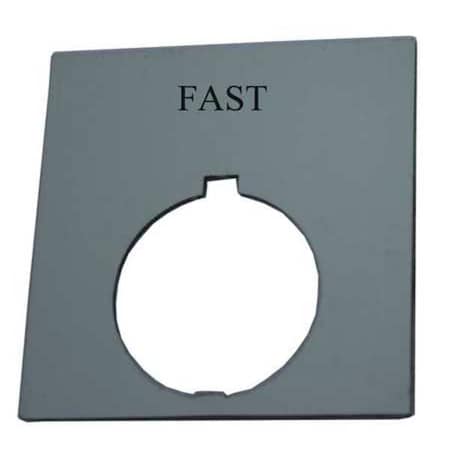 Eaton Legend Plate, Square, Fast, Black HT8SP75